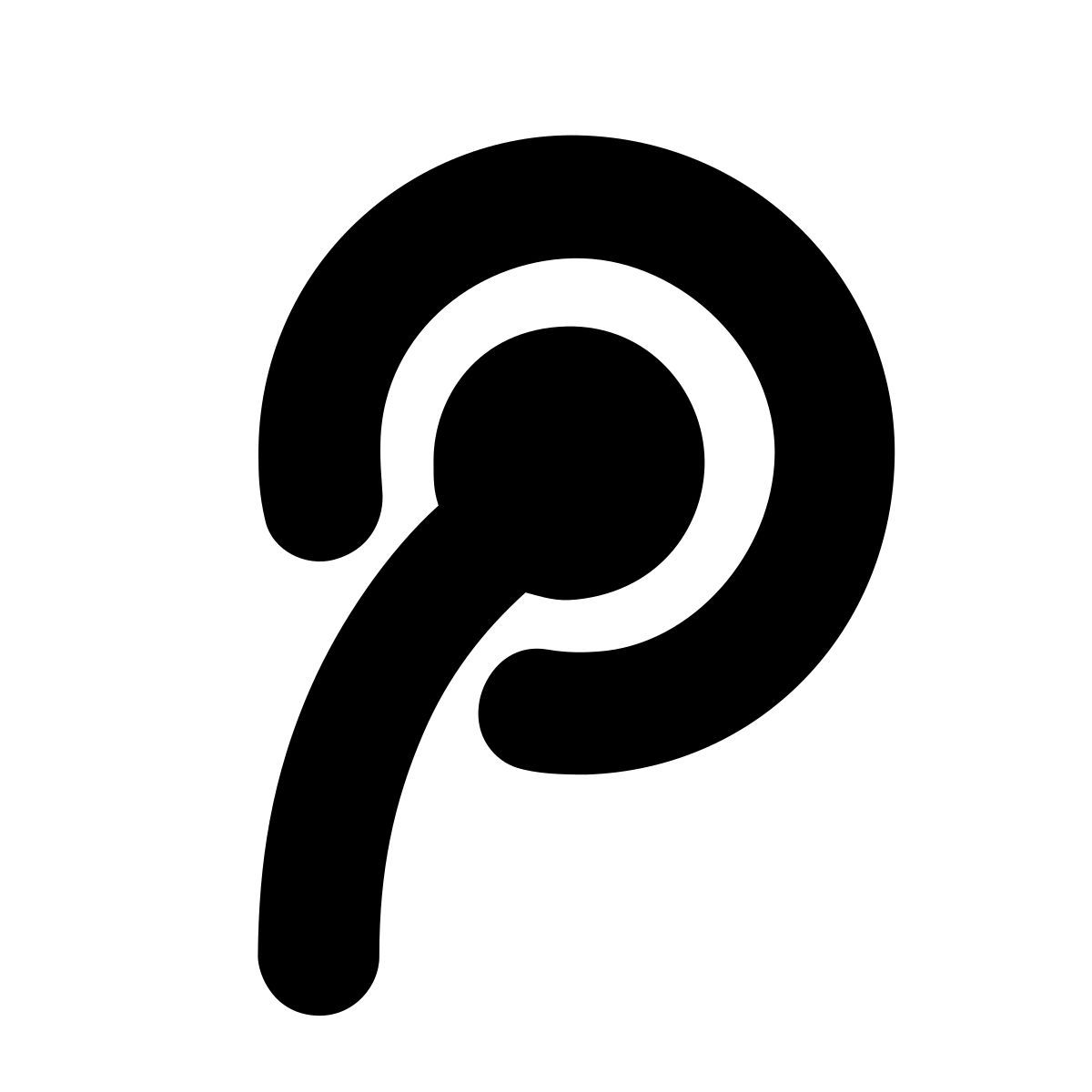 apple sf black filled style tencent weibo icon