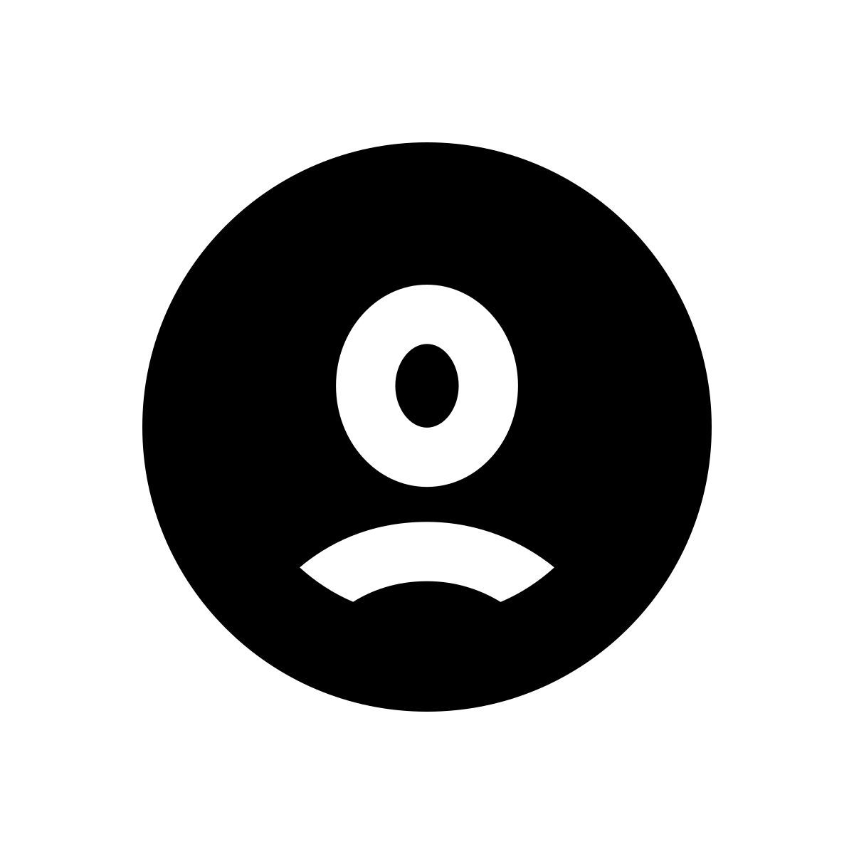 icono cuenta de prueba apple sf black filled estilo
