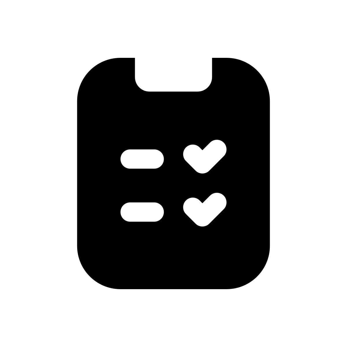 apple sf black filled style test passed icon