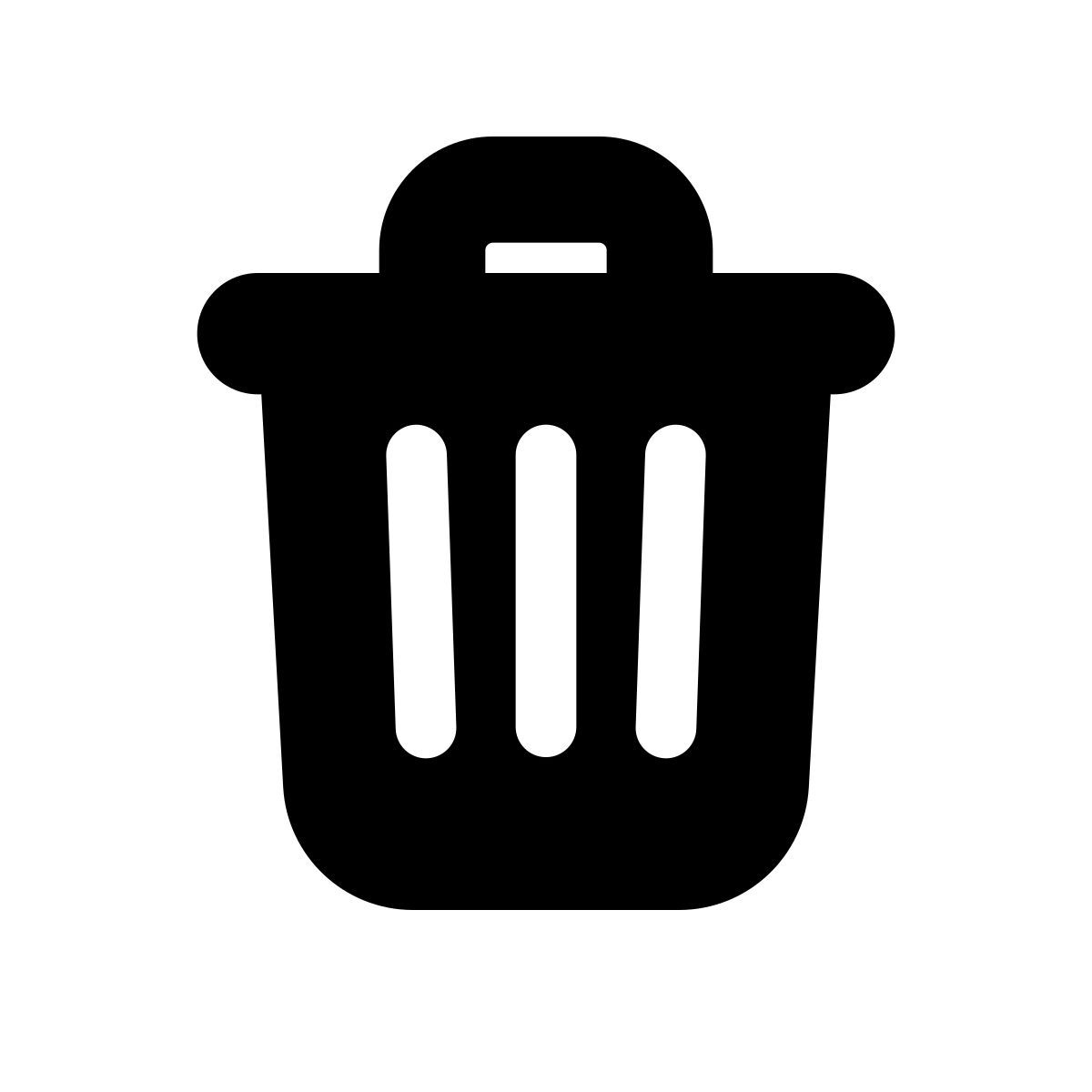 apple sf black filled style cestino icon