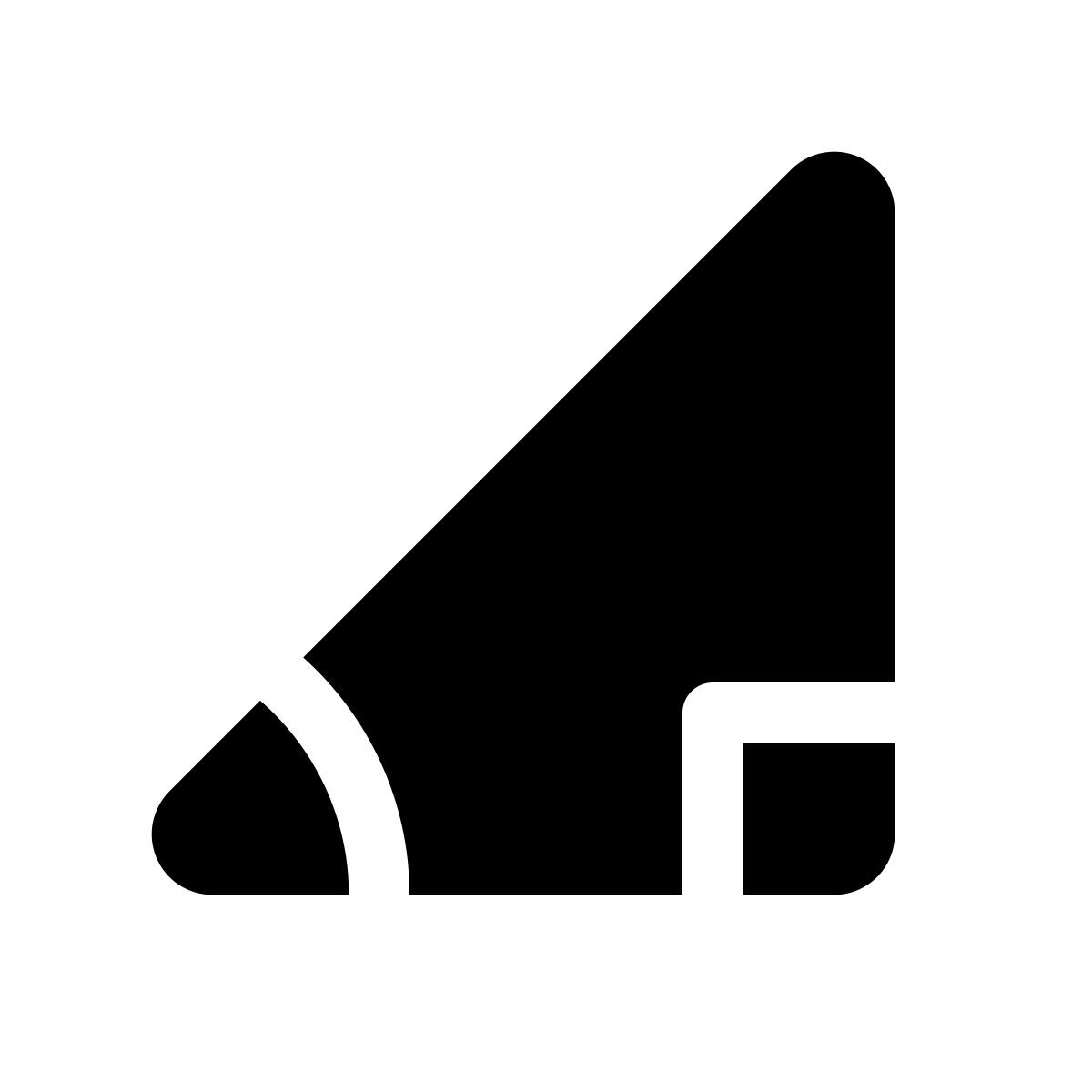 apple sf black filled style 삼각법 icon