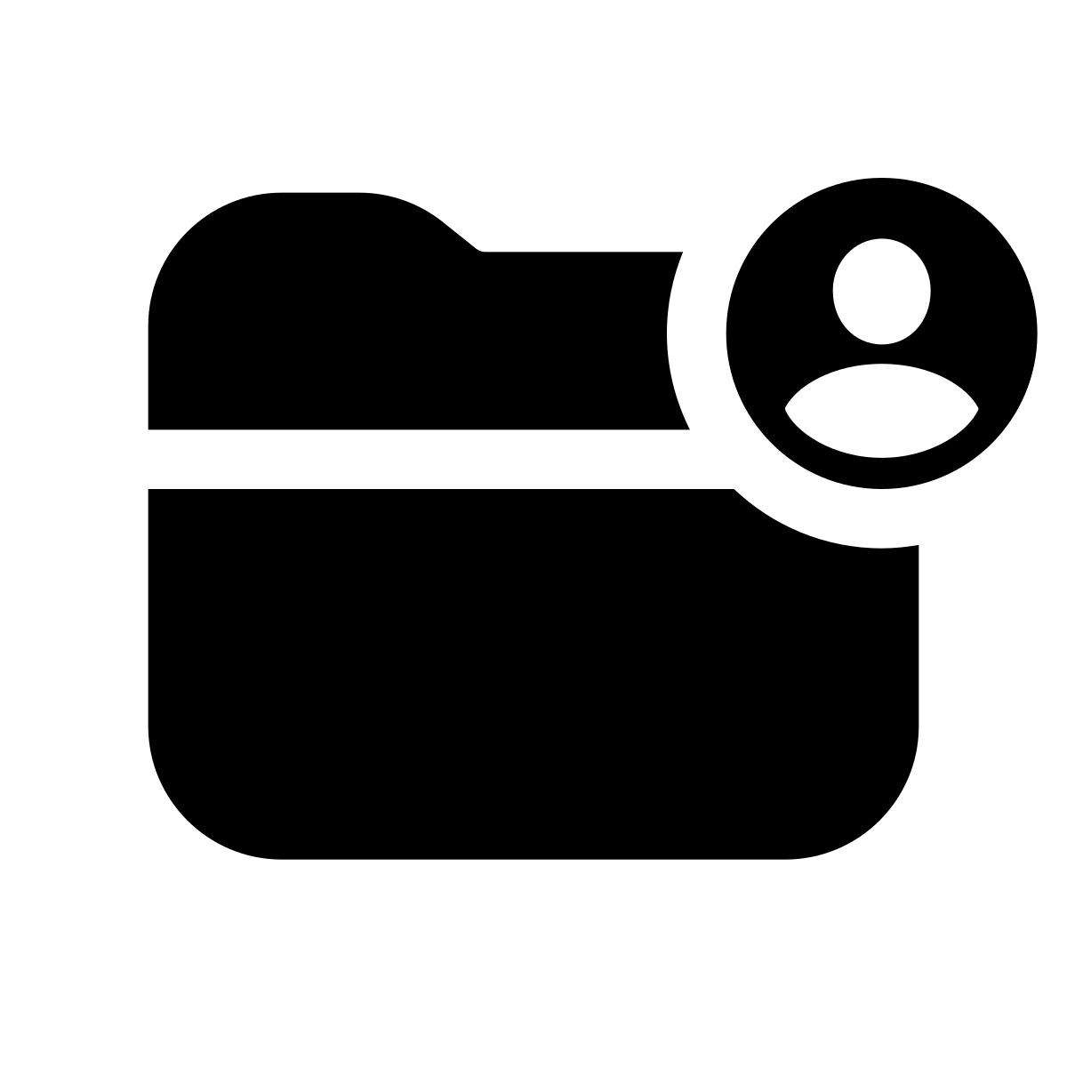 apple sf black filled style 사용자 폴더 icon