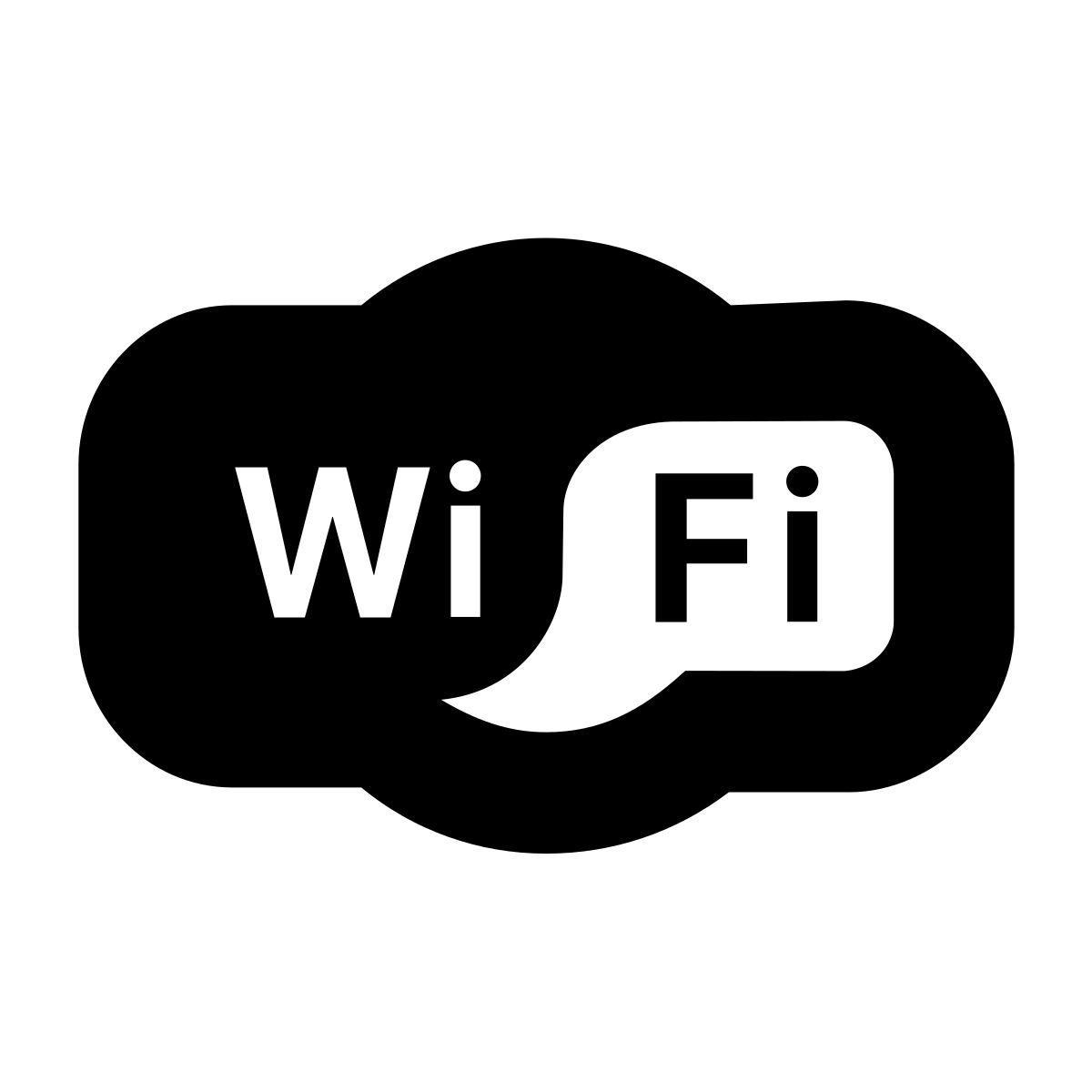 apple sf black filled style logo wi fi icon
