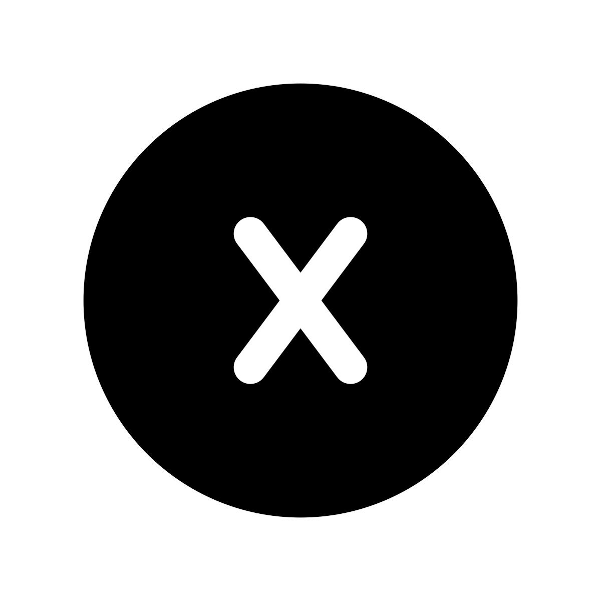 apple sf black filled style xbox x icon