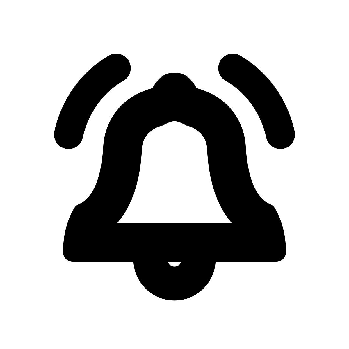 apple sf black style alarm icon