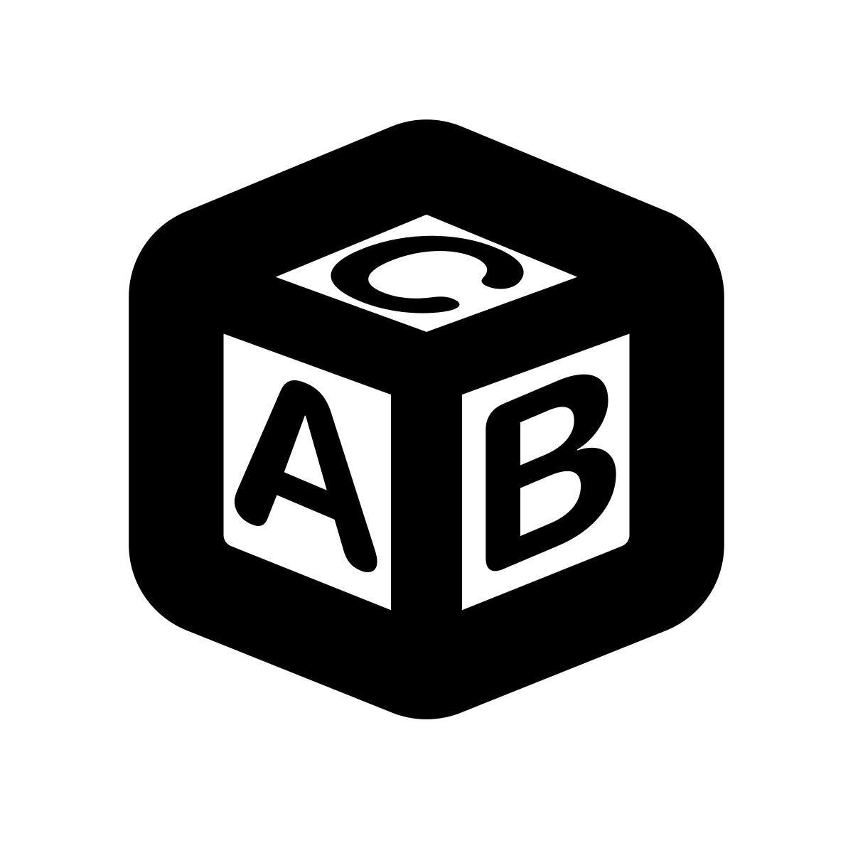 apple sf black style abc block icon