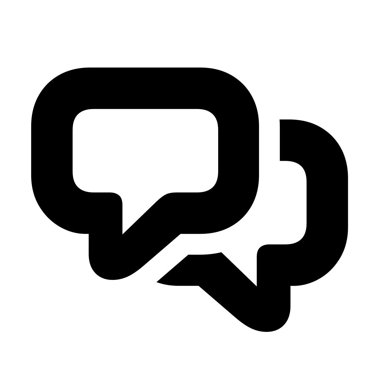 apple sf black style chat icon