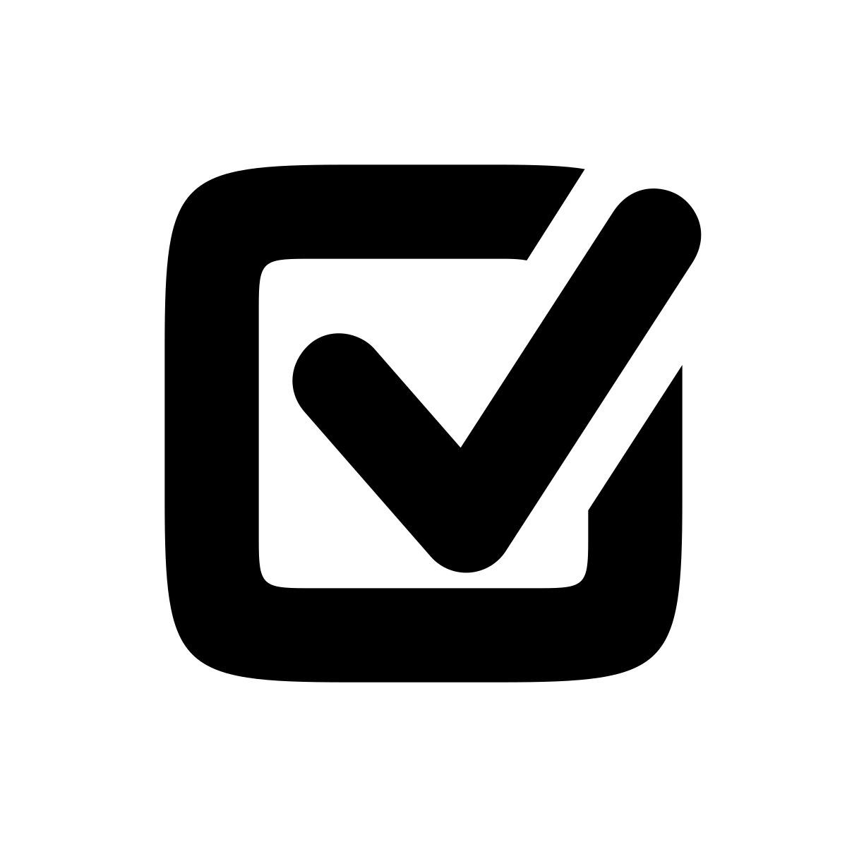 apple sf black style 选中的复选框2 icon