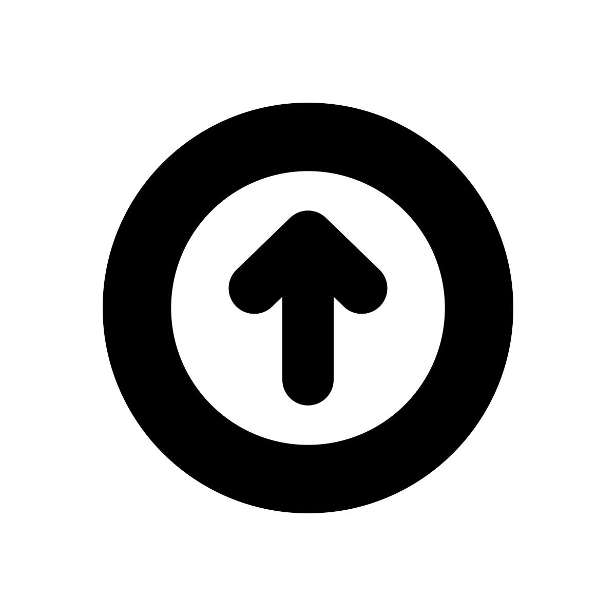 apple sf black style flèche haut icon