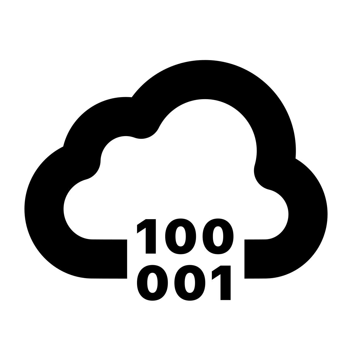 apple sf black style code binaire du nuage icon