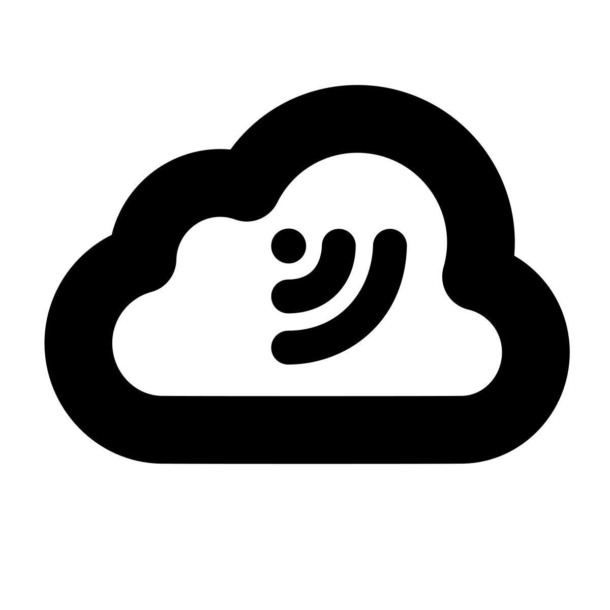 apple sf black style 云广播 icon