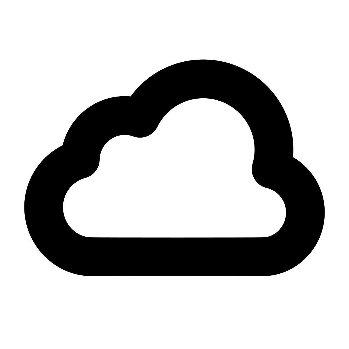 apple sf black style cloud icon