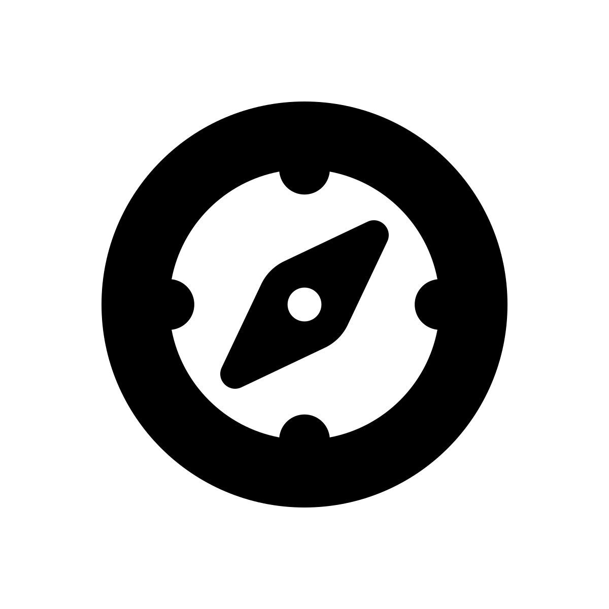 apple sf black Stil kompass Icon