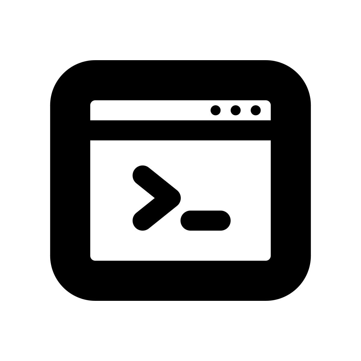 apple sf black style console icon