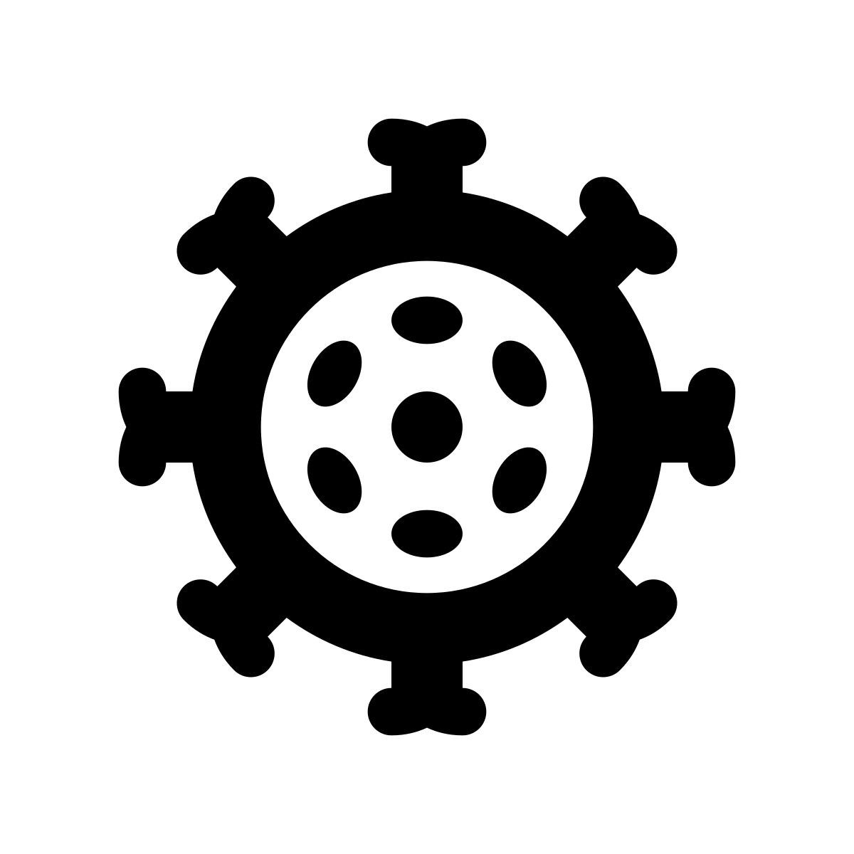 apple sf black style coronavirus icon
