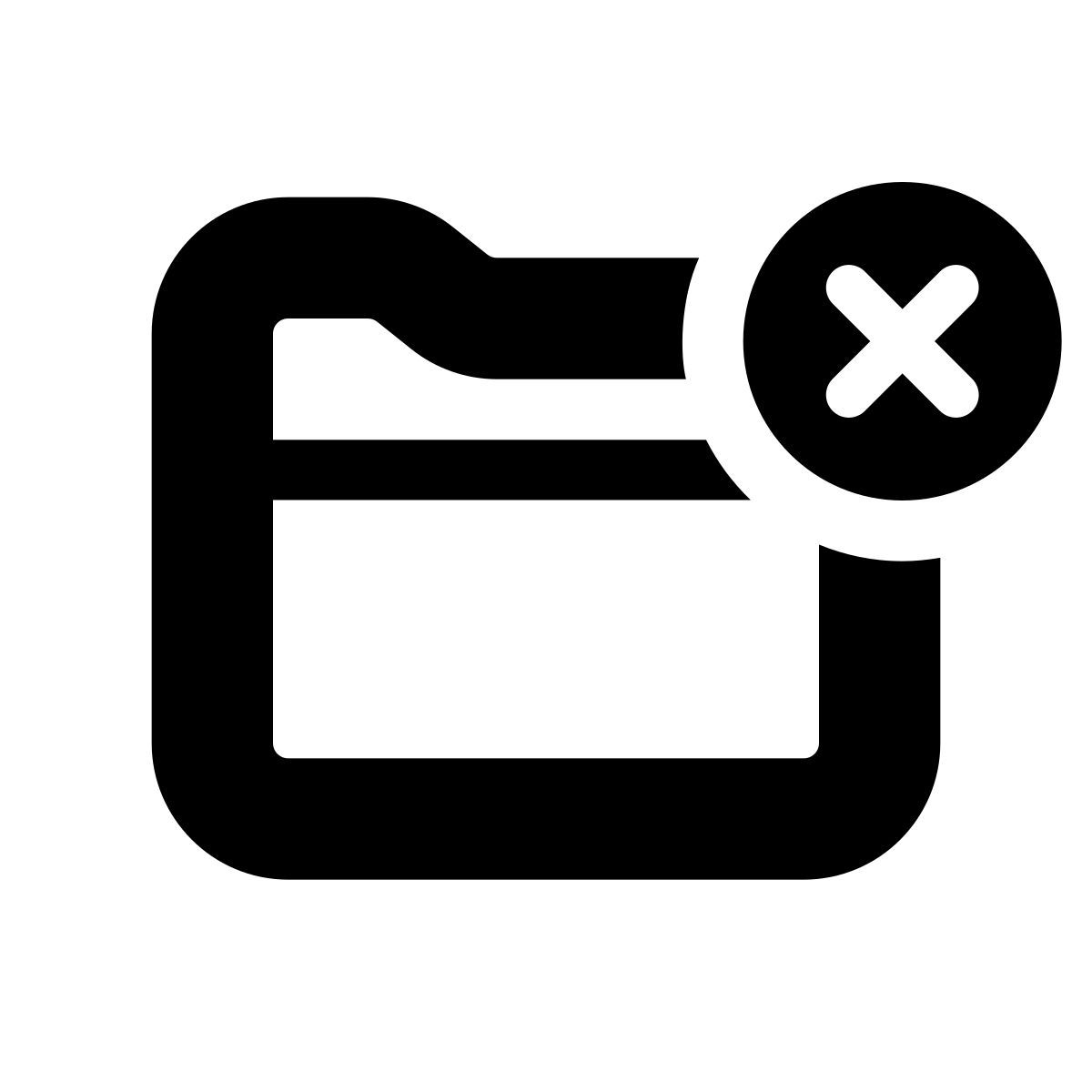 apple sf black style delete folder icon