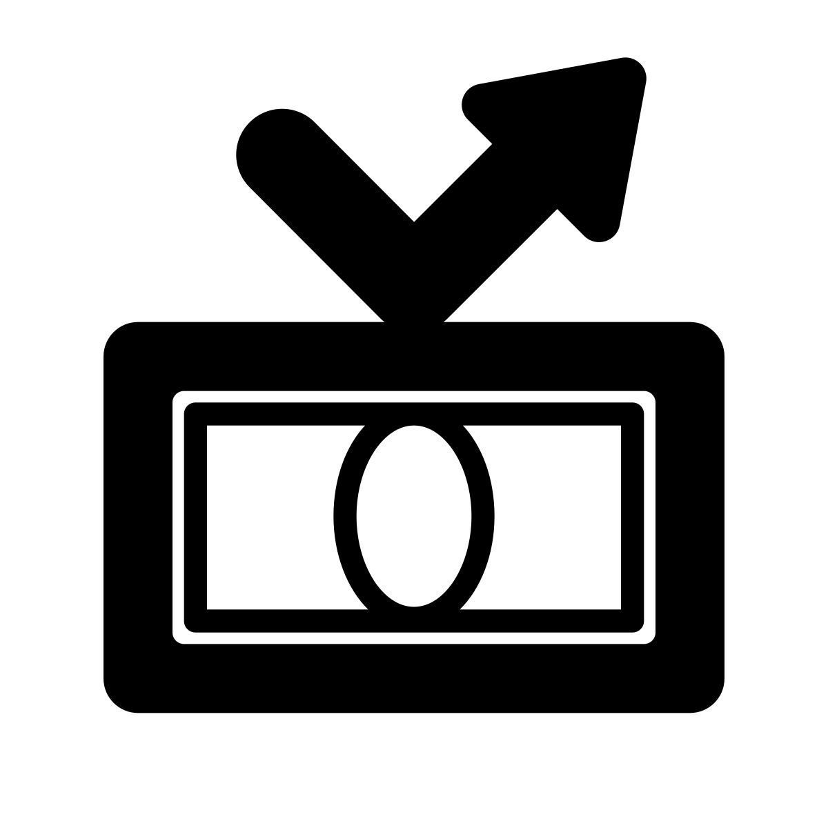 apple sf black style profit icon