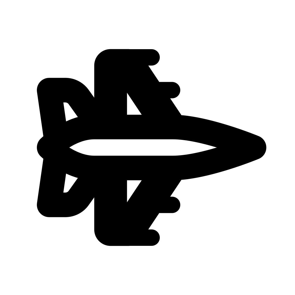 apple sf black style kampfjet icon