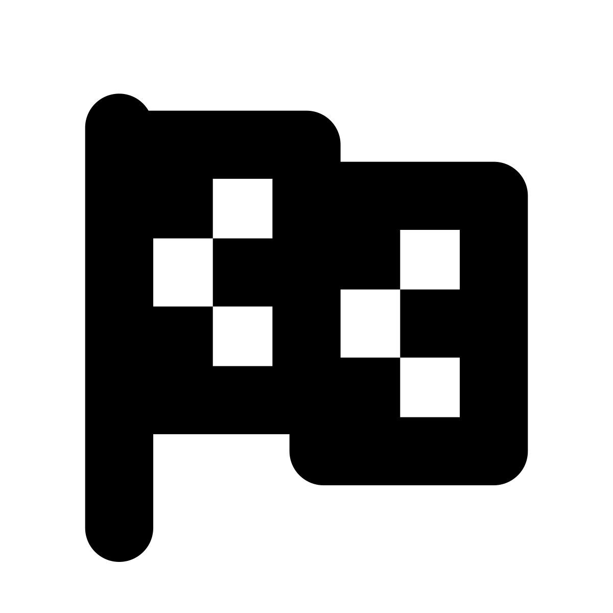 apple sf black style 마침 국기 icon