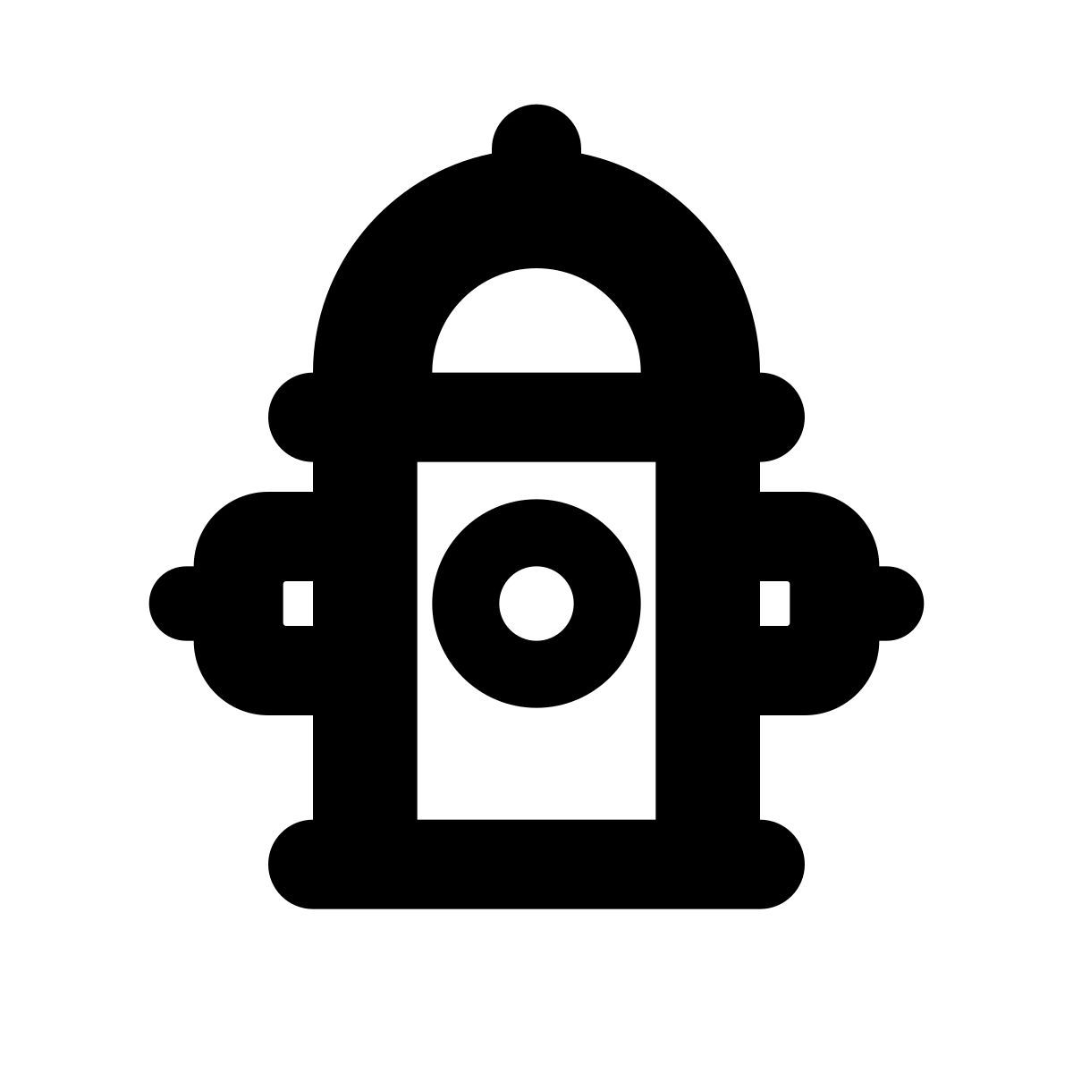 apple sf black style 消防栓 icon