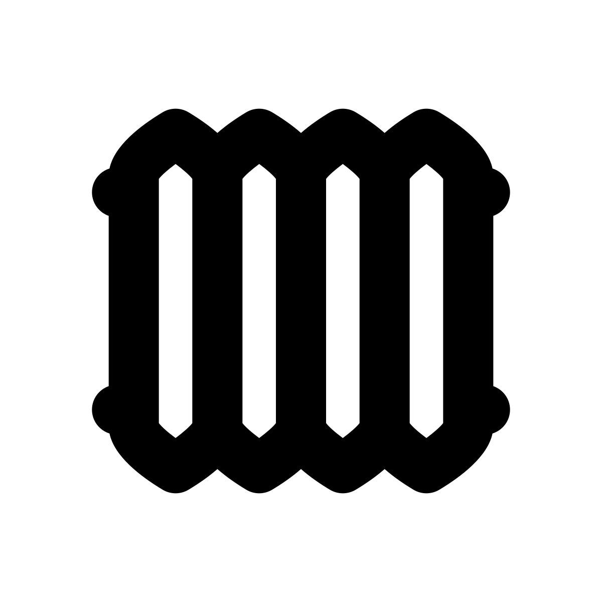 apple sf black style 난방 라디에이터 icon