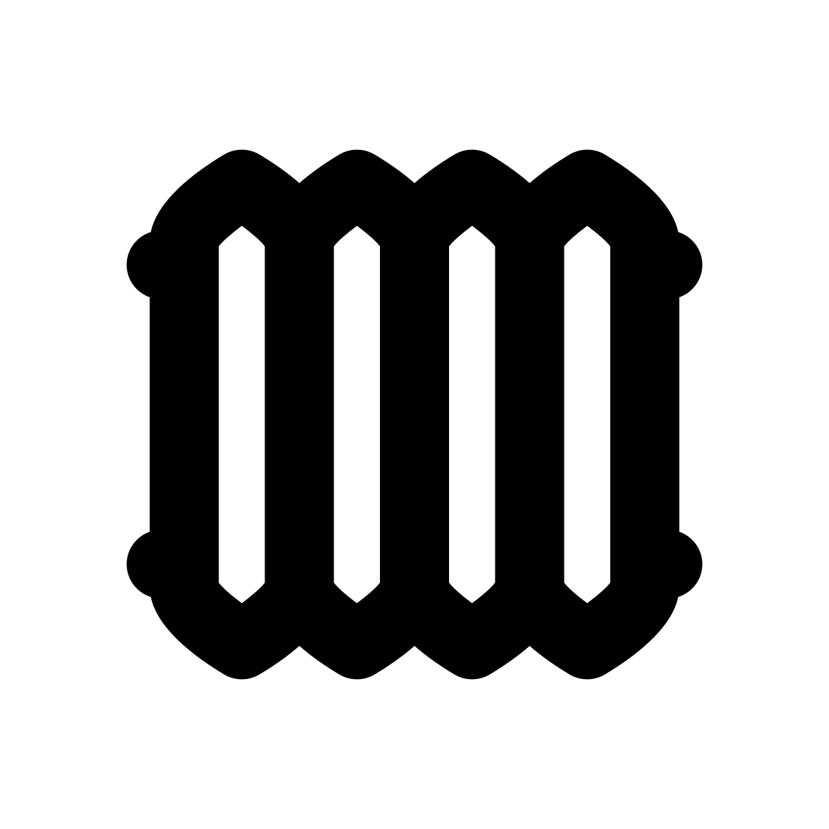 apple sf black style heating radiator icon