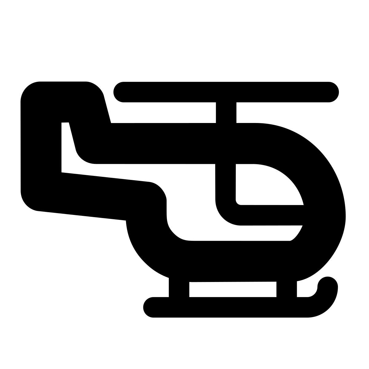 apple sf black style 直升机 icon