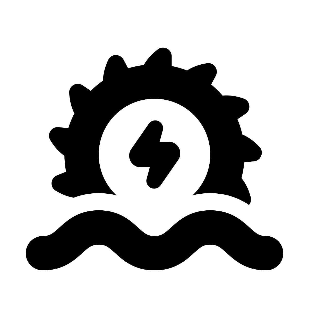 apple sf black style hidroeléctrico icon