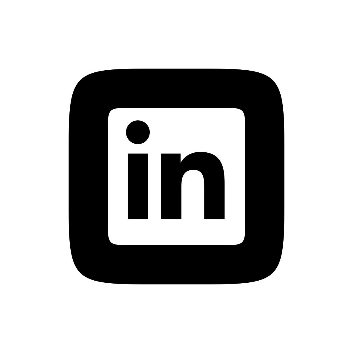 apple sf black style 링크드 인 icon