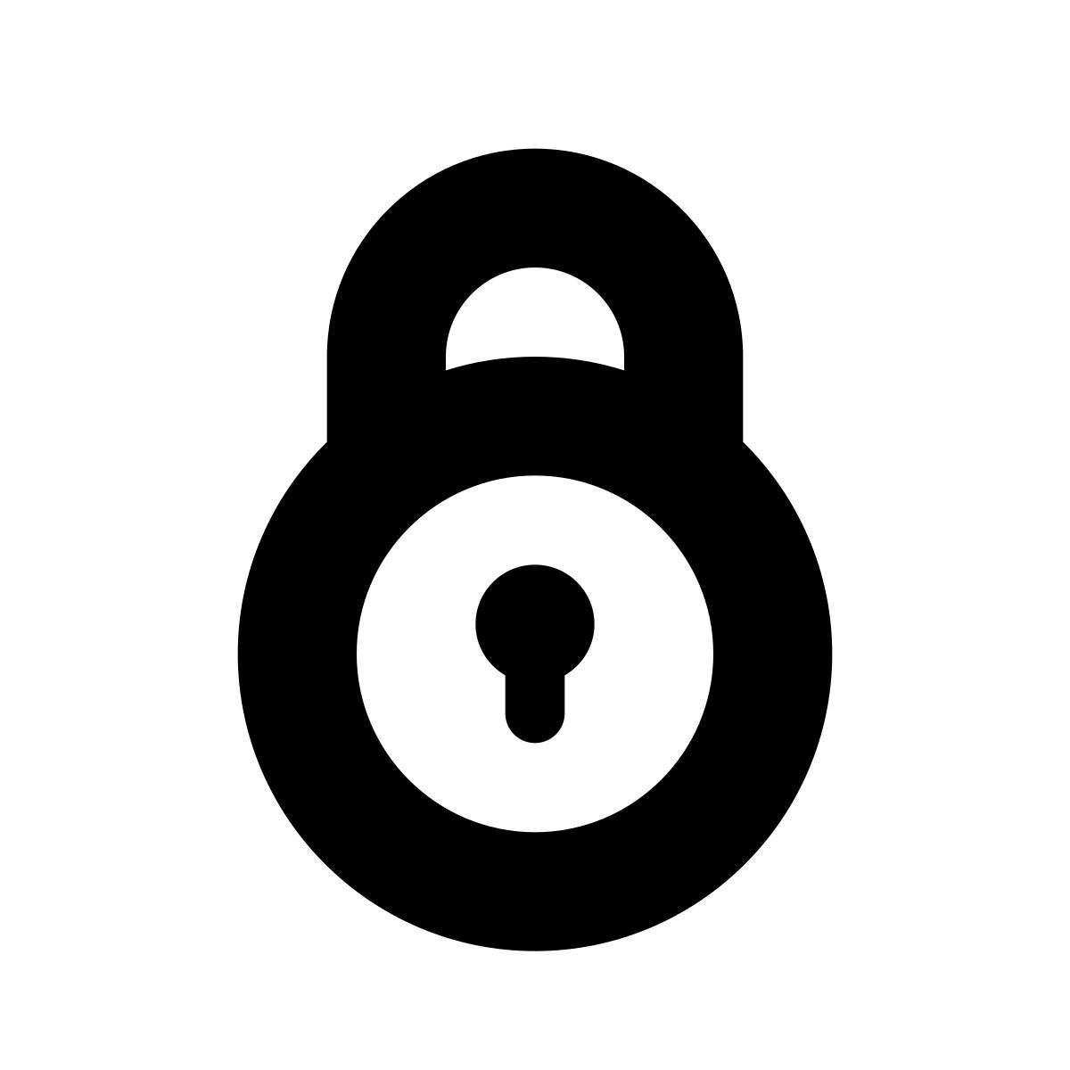 apple sf black style 2 잠금 icon