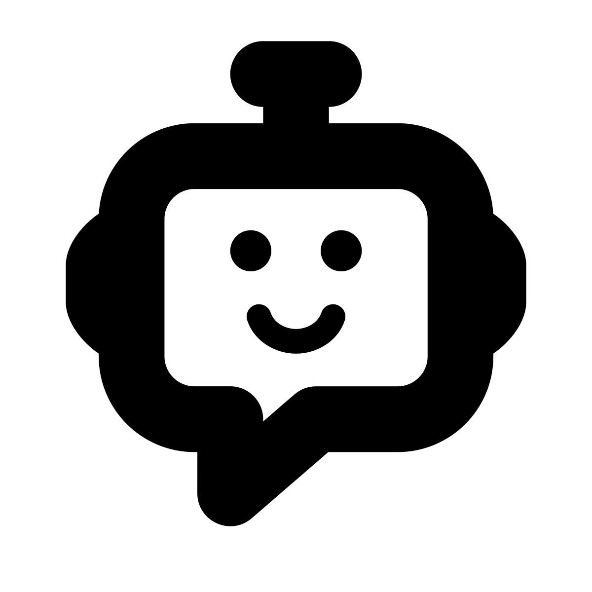 apple sf black style 메시지봇 icon