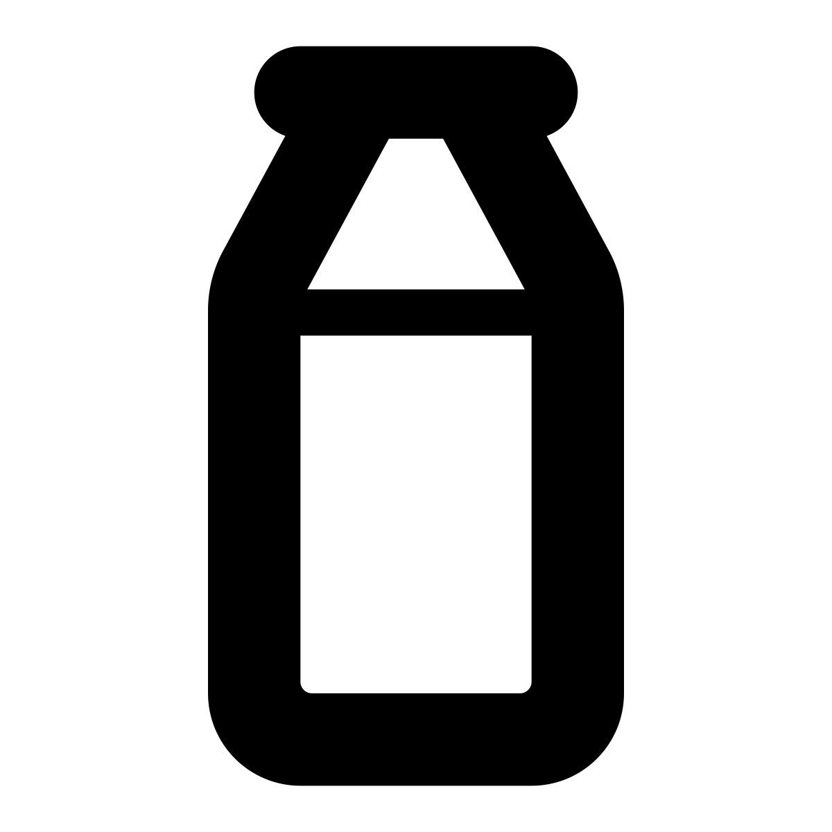apple sf black style bouteille de lait icon
