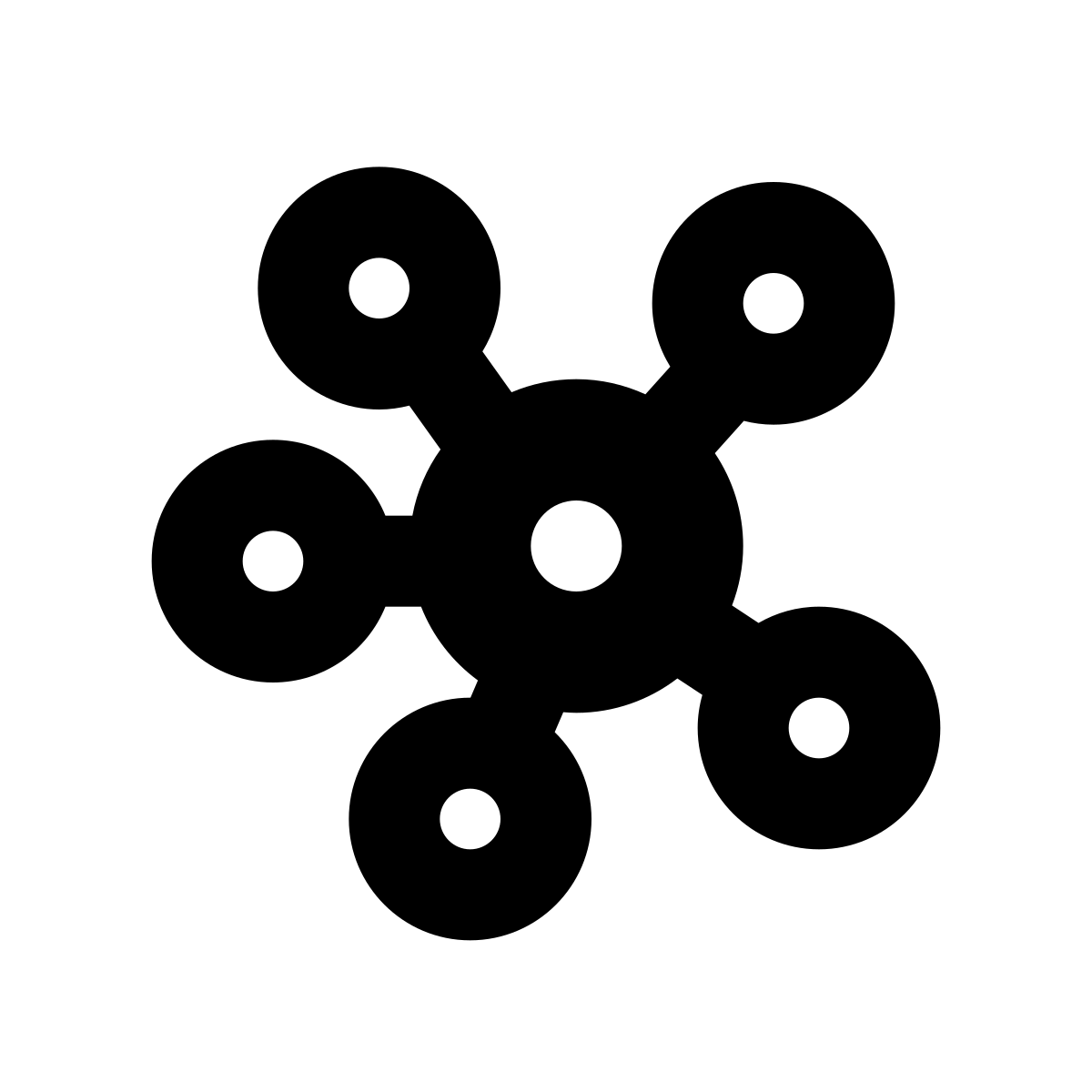apple sf black style mind map icon