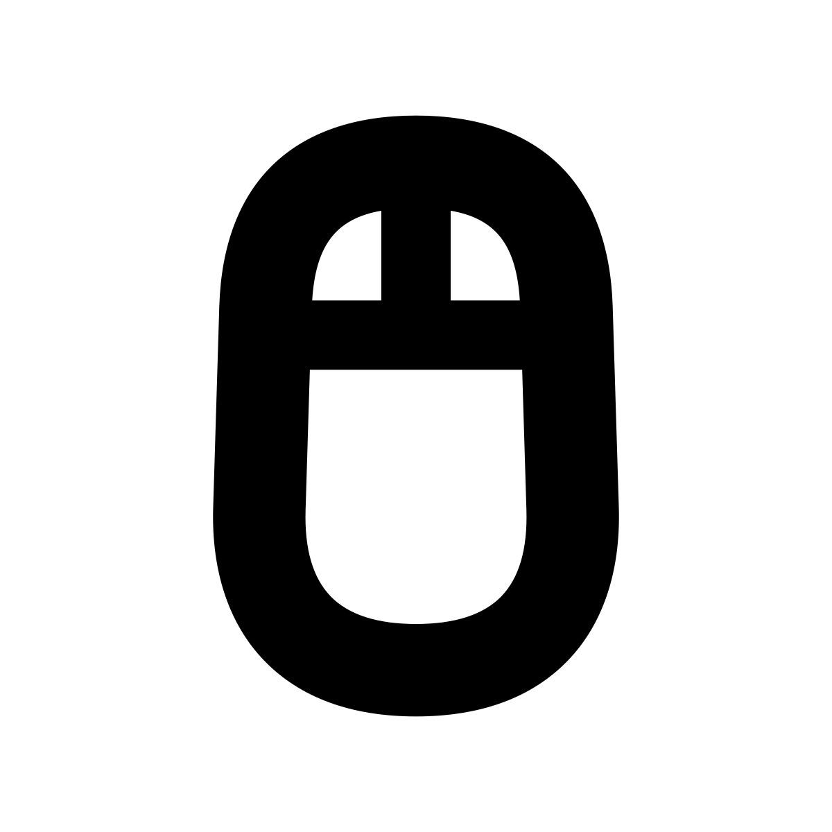 apple sf black style mouse icon