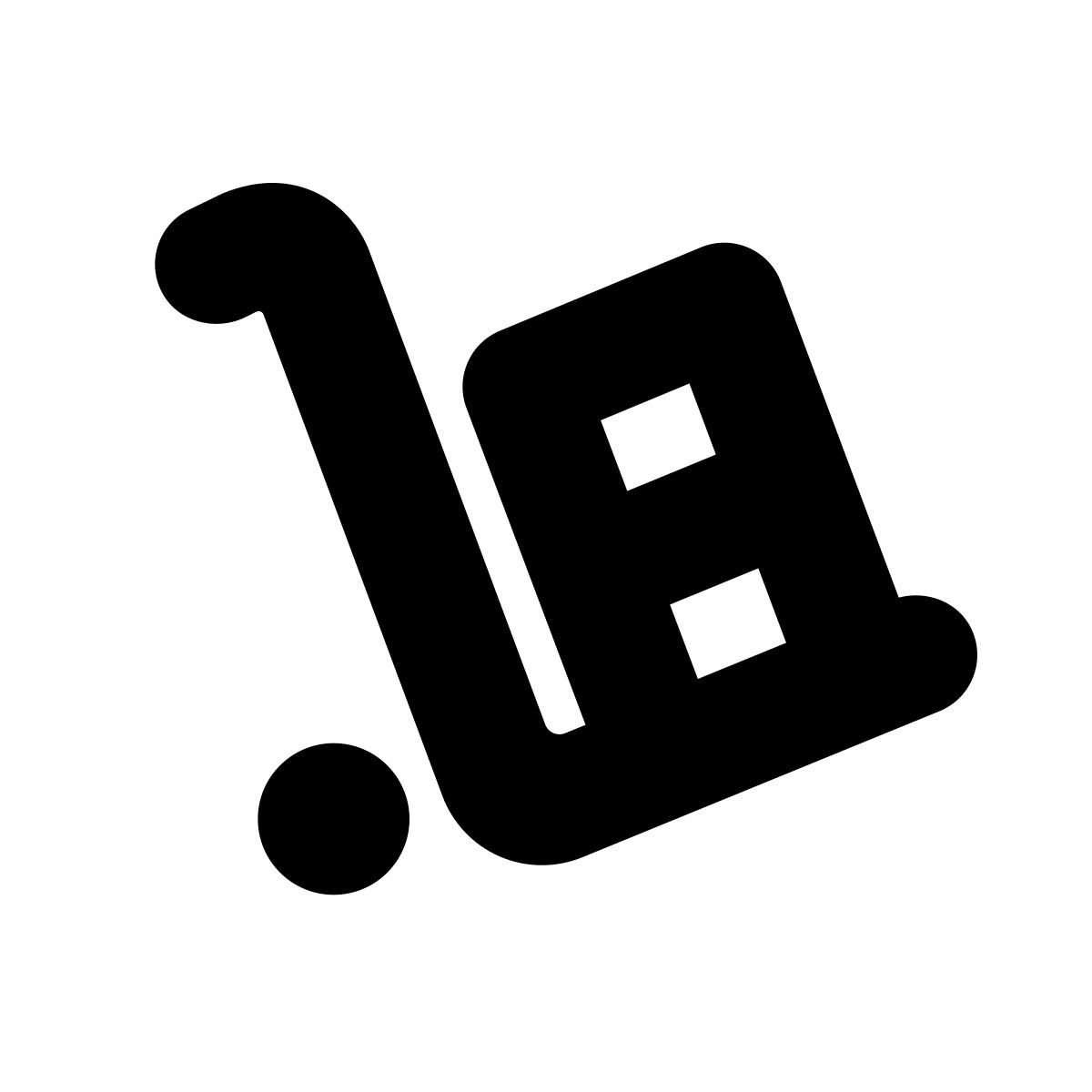 apple sf black style trolley icon