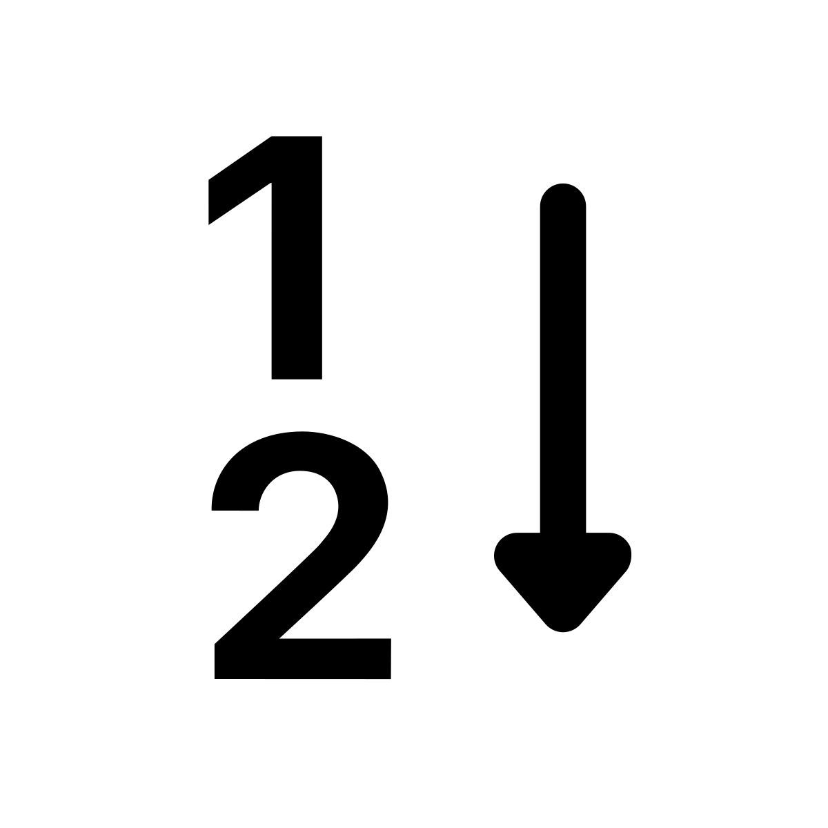 apple sf black style clasificación numérica icon