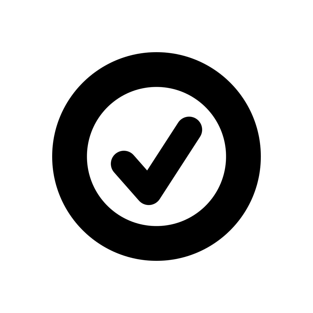 apple sf black style check mark icon