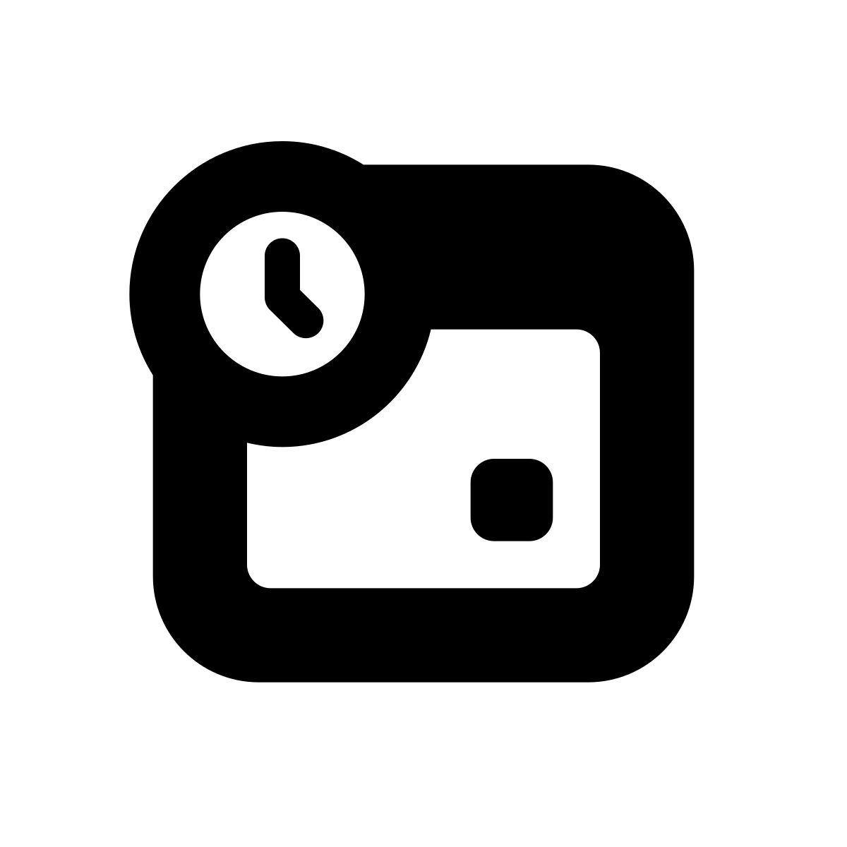 apple sf black style schedule icon