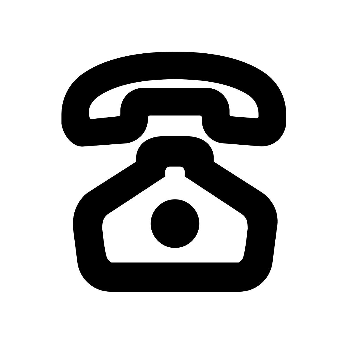 apple sf black style 전화는 사용하지 icon