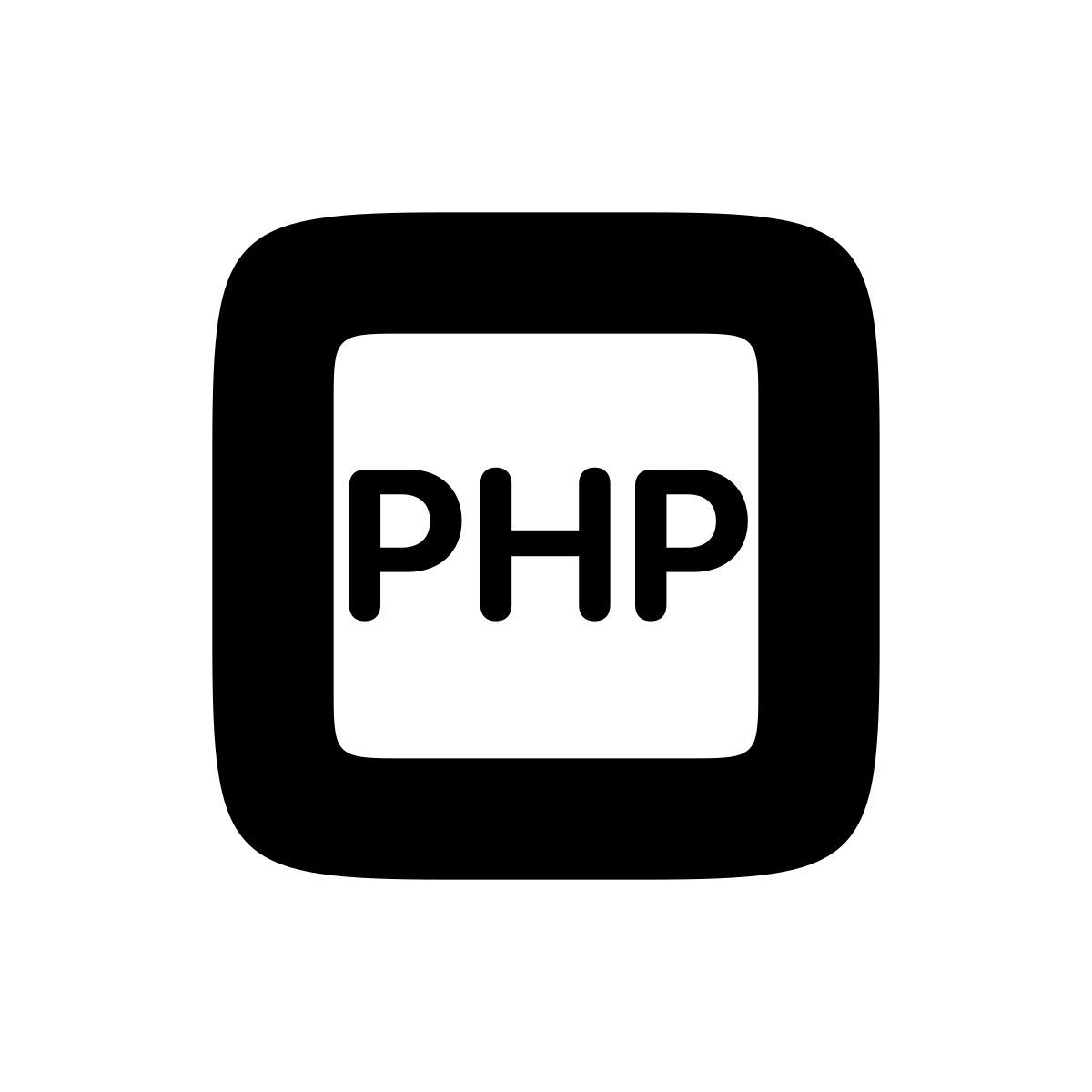 apple sf black style php icon