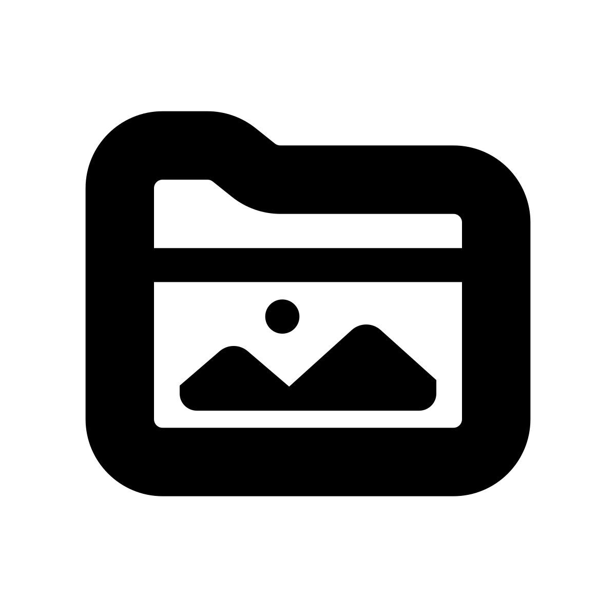 apple sf black style ordner "bilder" icon