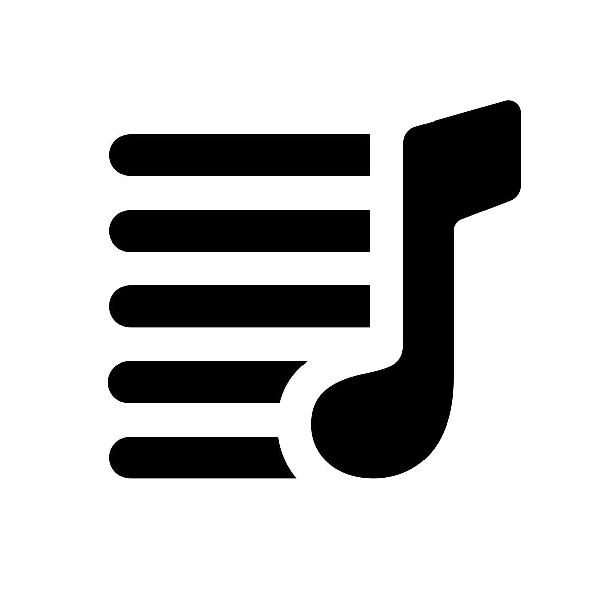 apple sf black style wiedergabeliste icon