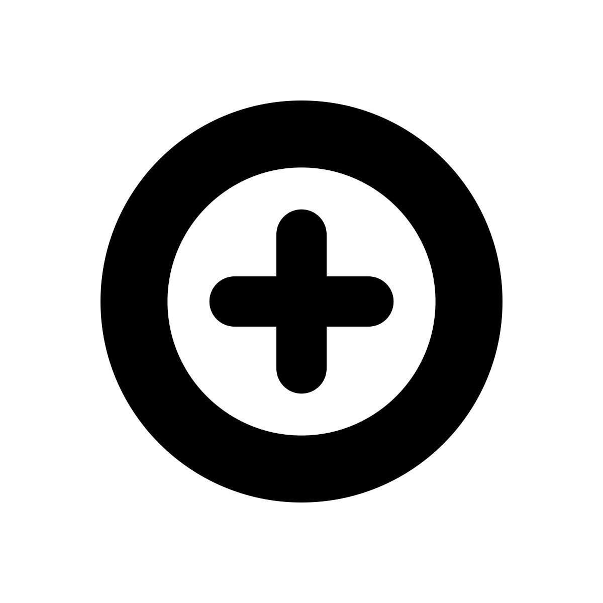 apple sf black style más icon