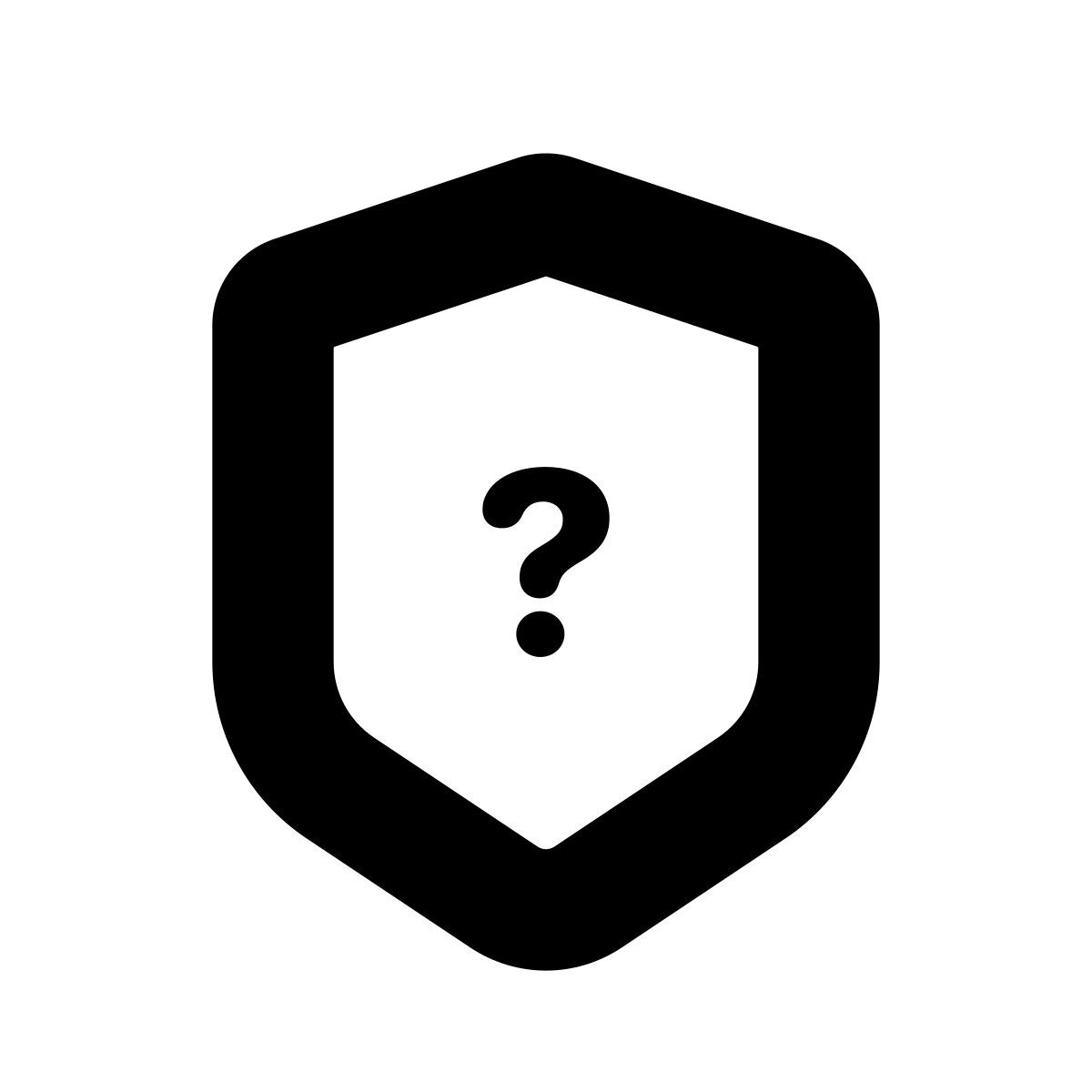 apple sf black style 질문 방패 icon