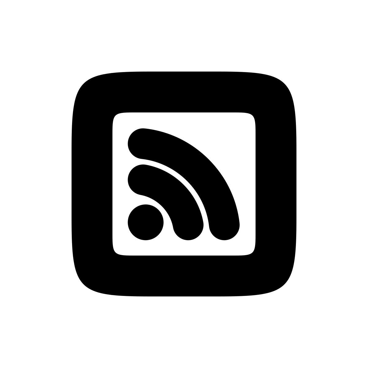 apple sf black style rss icon