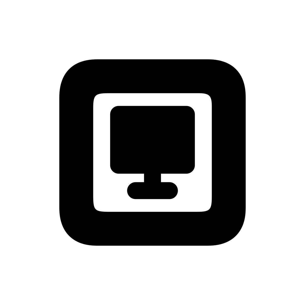 apple sf black style sandbox icon