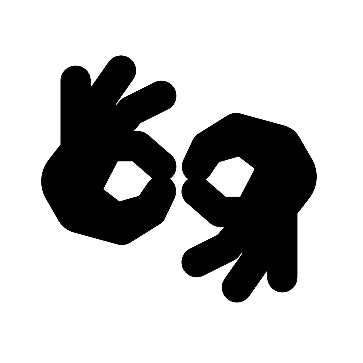 apple sf black style interprétation langue des signes icon