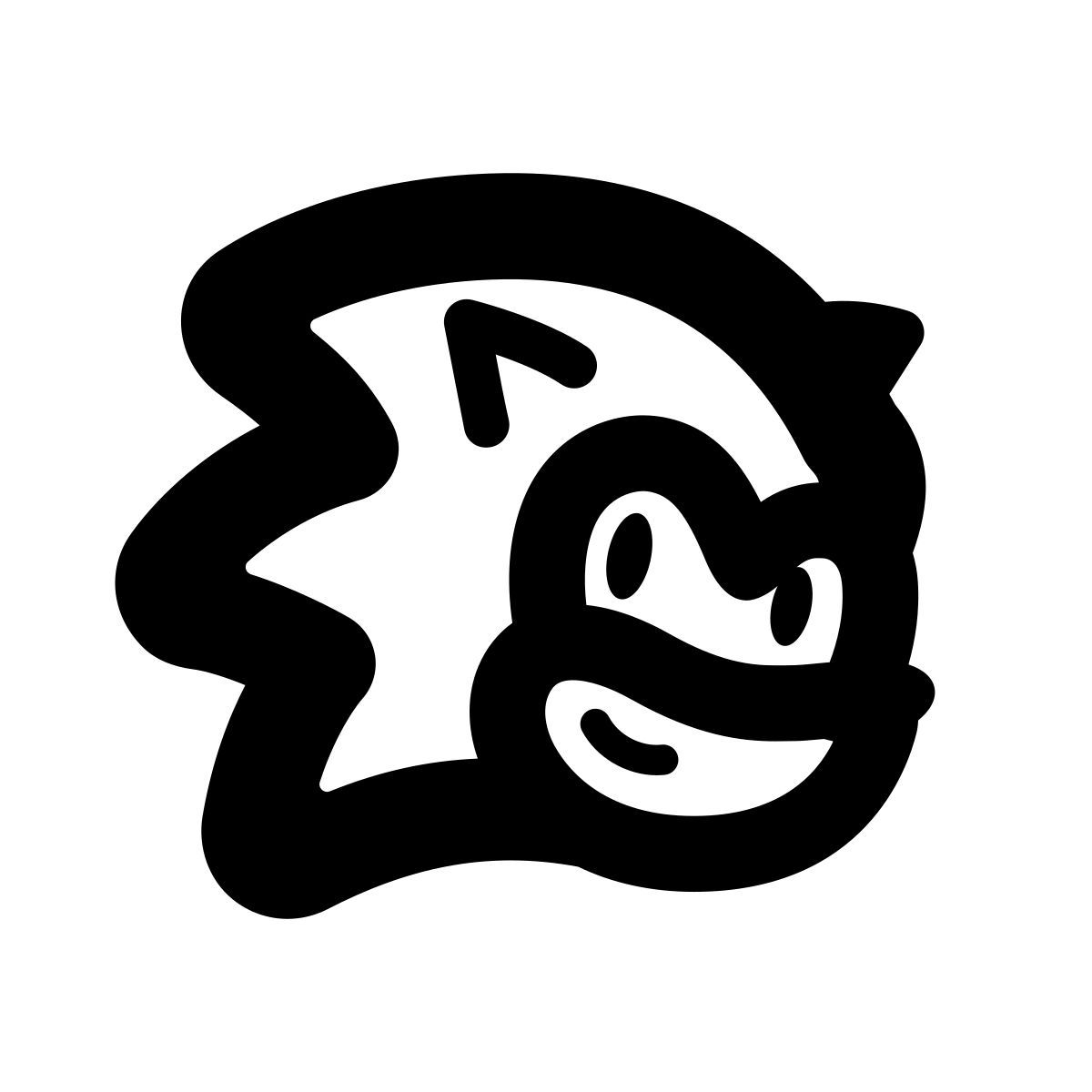 apple sf black style sonic the hedgehog icon