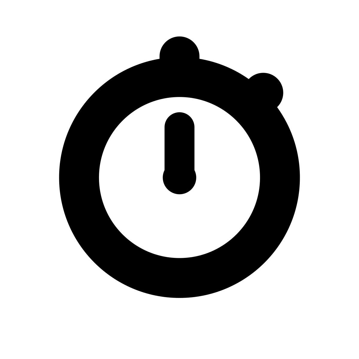 apple sf black style chronomètre icon