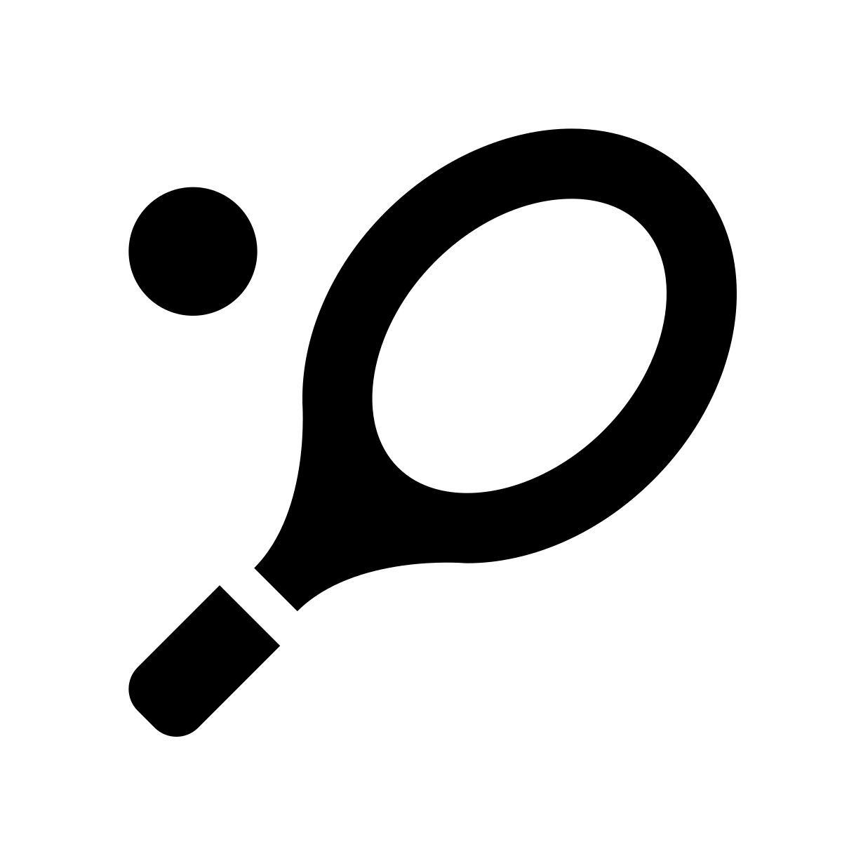 apple sf black style 网球 icon